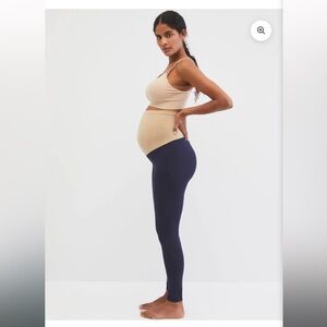 Motherhood navy maternity leggings. Size large.